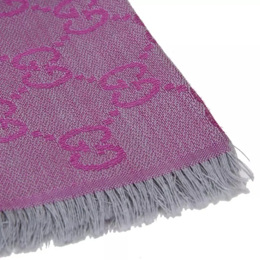 Gucci wool silk GG scarf